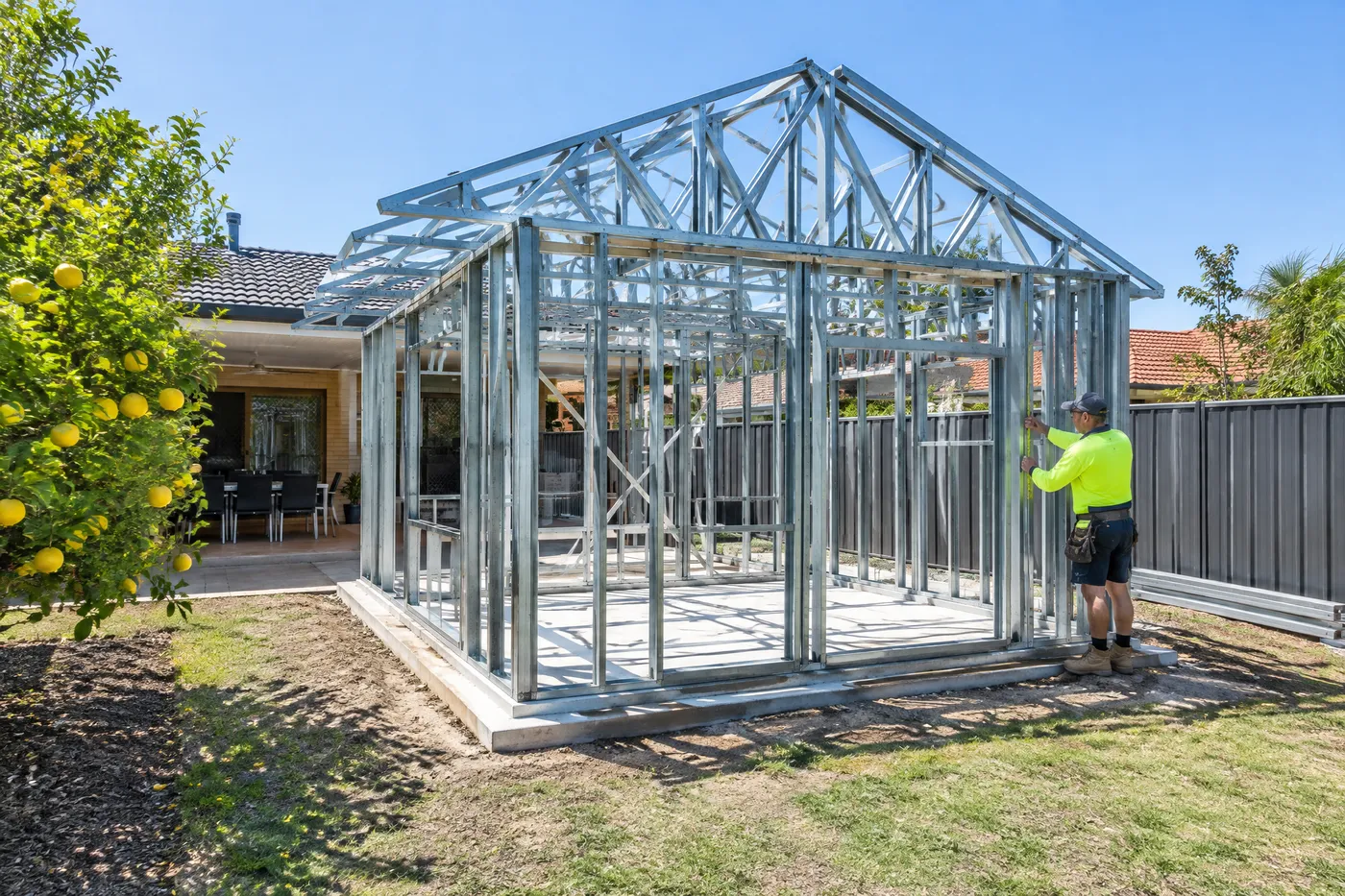 Steel-framed granny flat